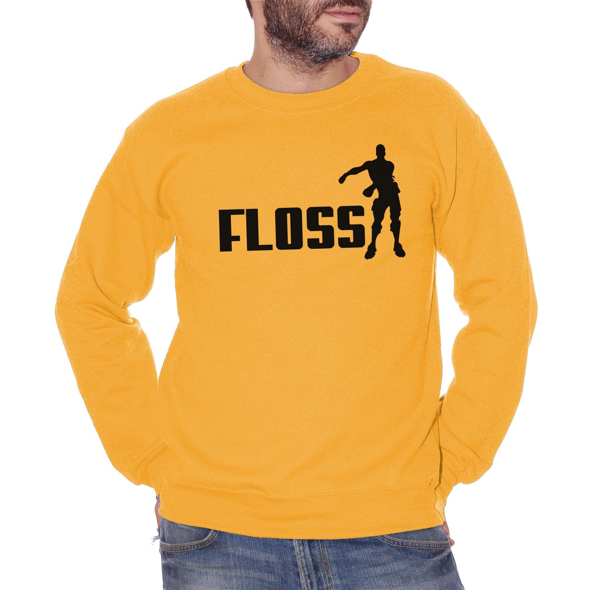 Sandy Brown Felpa Girocollo Floss Flossin Dance - SOCIAL CucShop