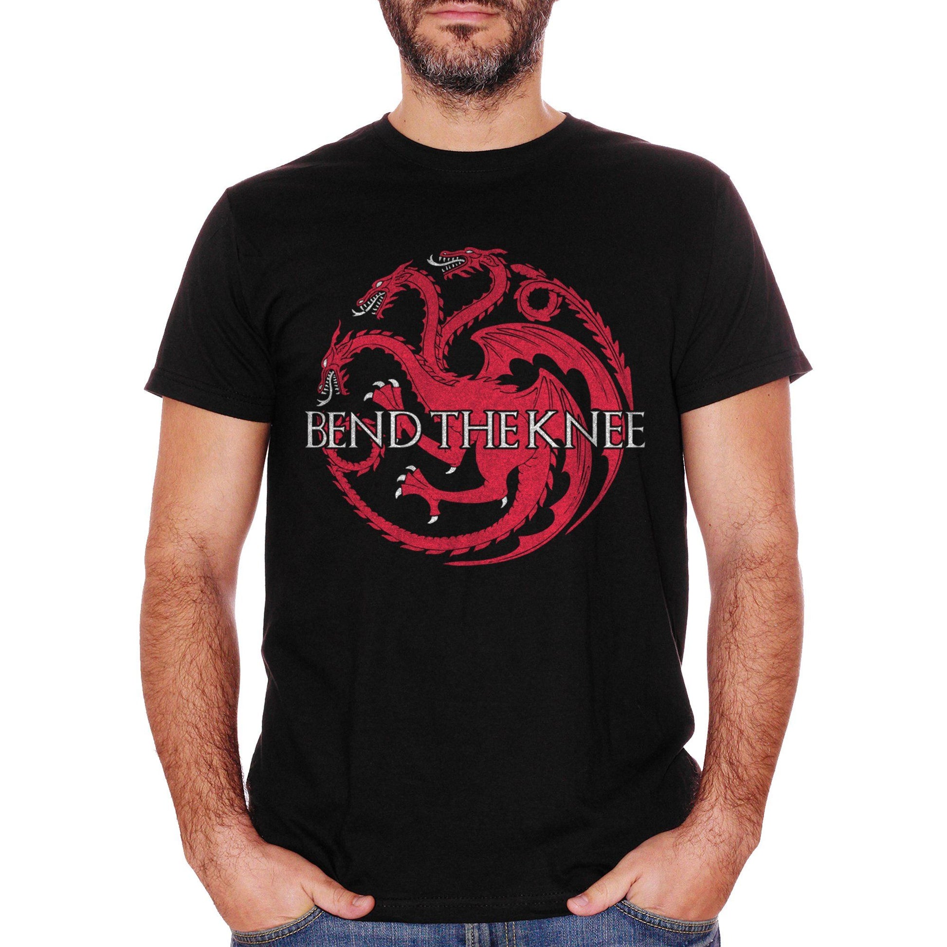 White T-Shirt Band The Knee Daenerys Targaryen Game Of Thrones - FILM CucShop