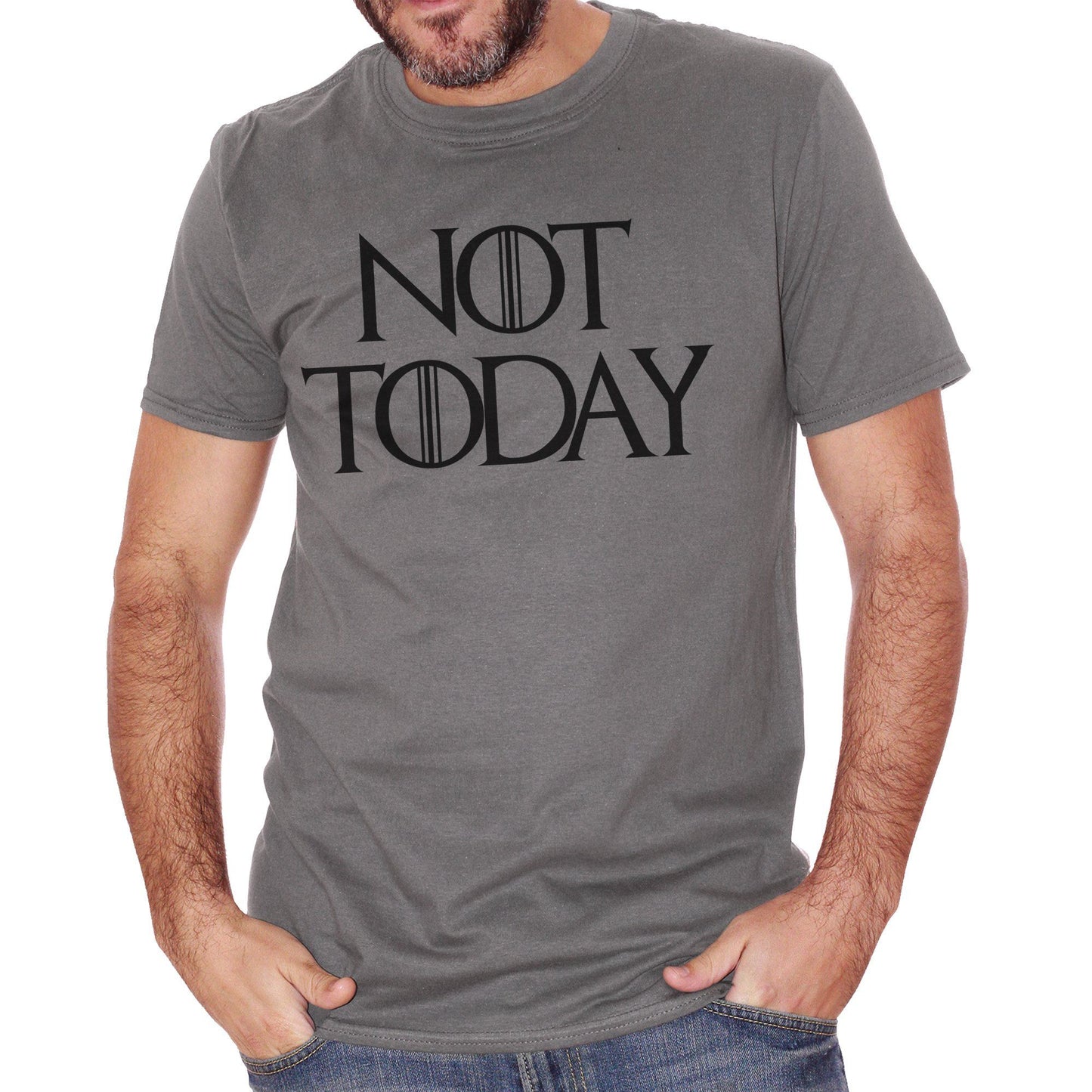 Dim Gray T-Shirt Arya Stark Got Game Of Thrones Not Today - FILM CucShop