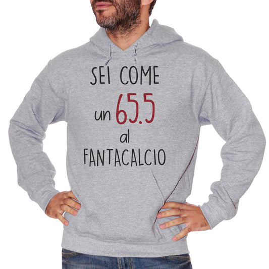 Felpa cappuccio CUC sei come il 65.5 al fantacalcio - sport -  Choose ur color - CUC chooseurcolor