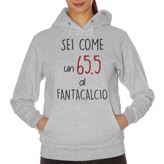 Felpa cappuccio CUC sei come il 65.5 al fantacalcio - sport -  Choose ur color - CUC chooseurcolor