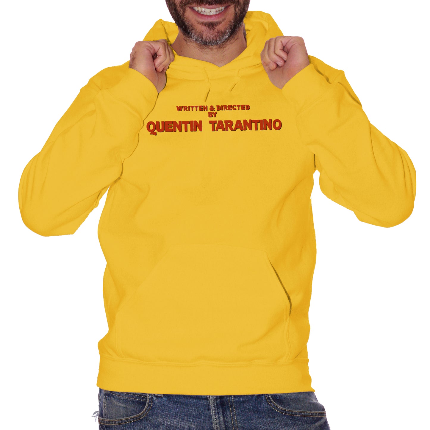 Goldenrod Felpa Cappuccio Quentin Tarantino Credits Django Unchained Film Titoli di coda - Movie Choose ur Color CucShop