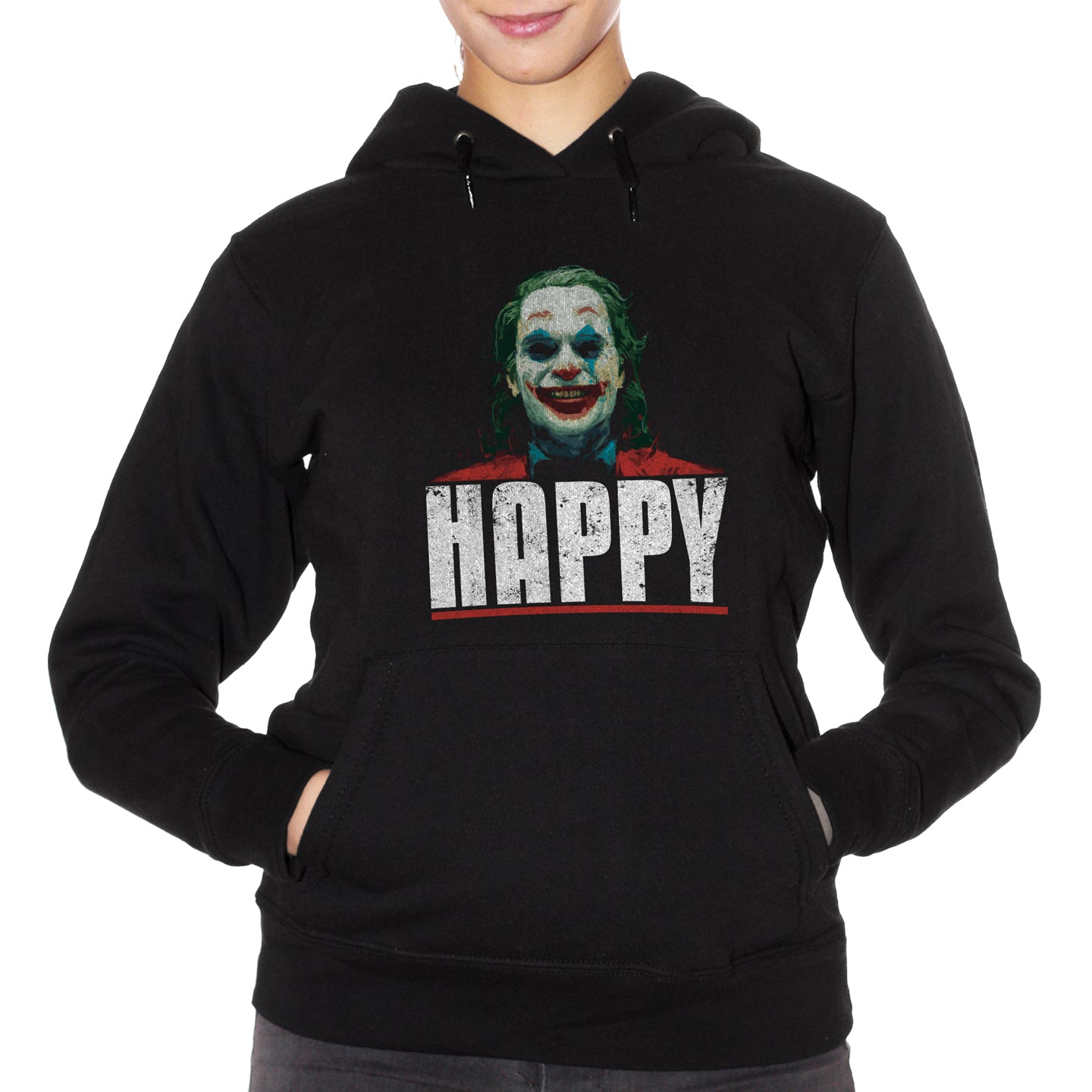 Felpa cappuccio CUC Joker Happy Film DC - Movie Choose ur Color - CUC chooseurcolor