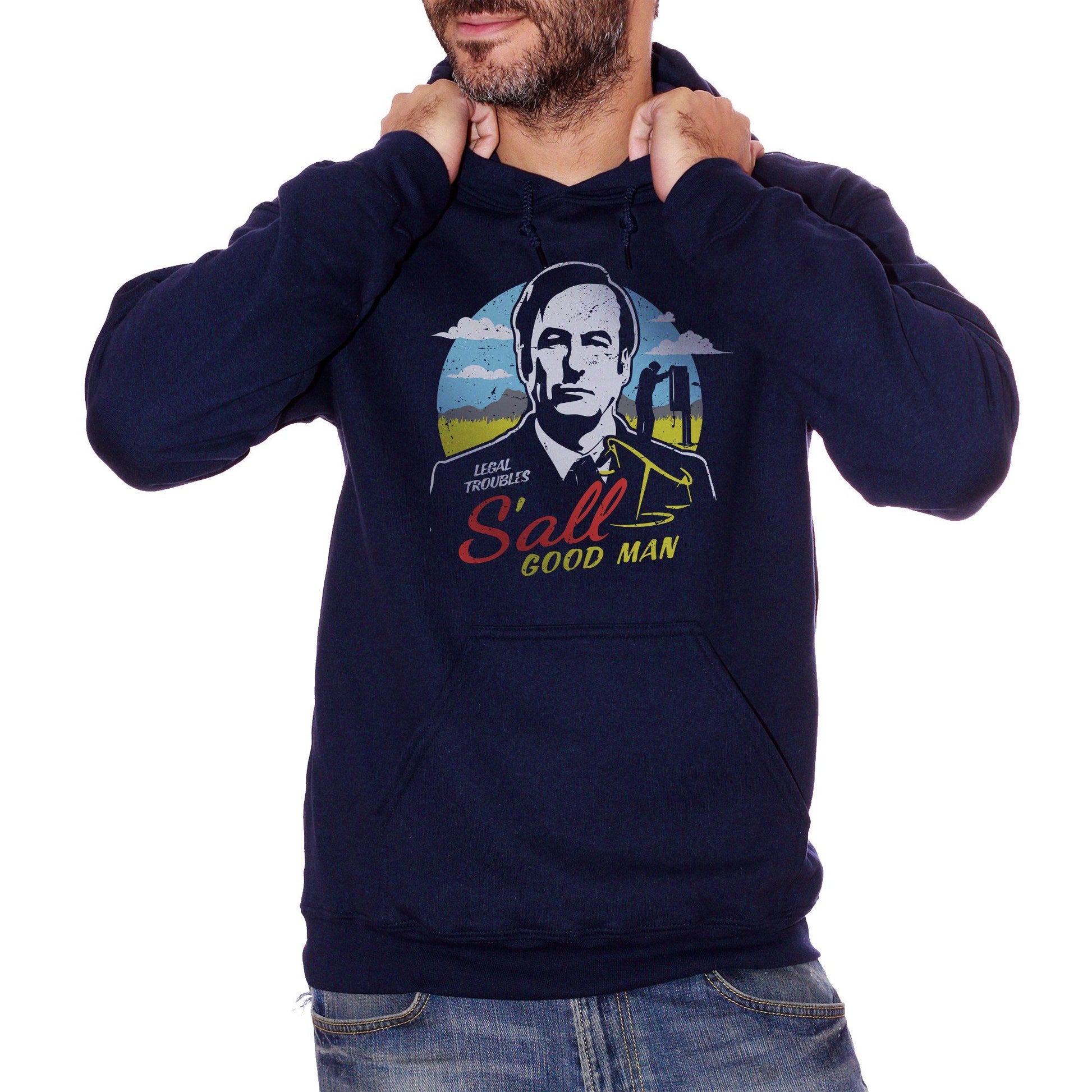 Black Felpa Cappuccio Better Call Saul Goodman Serie Tv Breaking Bad - Movie Choose ur color CucShop