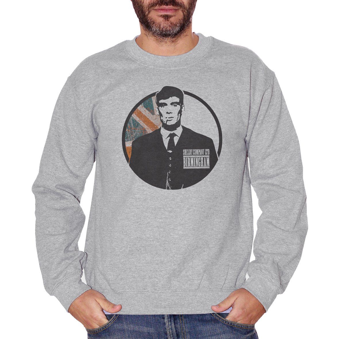 Gray Felpa Girocollo Peaky Blinders Serie TV Netflix - Movie Choose ur Color CucShop