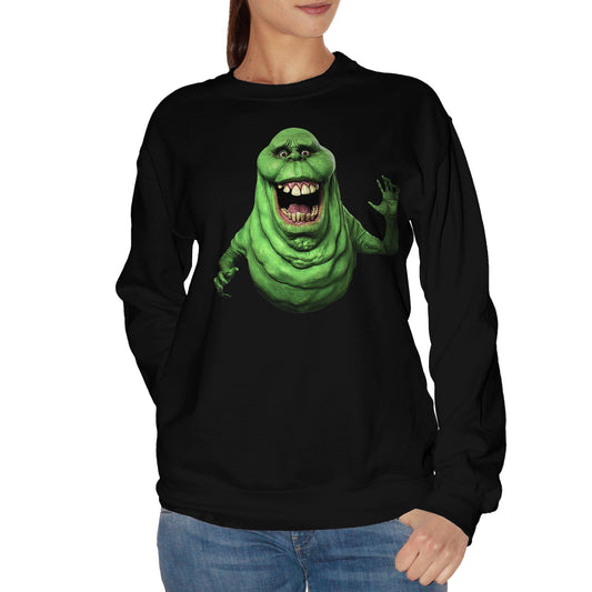 Black Felpa Girocollo Slimer Ghostbusters - Film Cult Anni 80 - Movie Choose ur Color CucShop