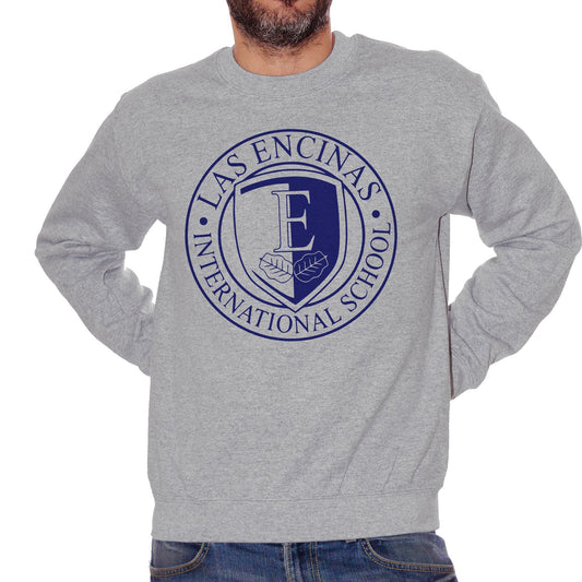 Dark Gray Felpa Girocollo Elite School Logo Las Encinas - Serie TV Netflix - Movie Choose ur Color CucShop