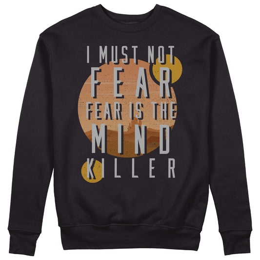 Felpa Girocollo  Fear Is The Mind Killer Dune Film anni 80  - Movie Choose ur Color - CUC chooseurcolor