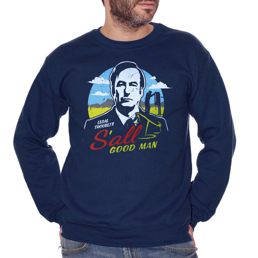 Dark Slate Gray Felpa Girocollo Better Call Saul Goodman - Serie TV Breaking Bad - Movie Choose ur Color CucShop