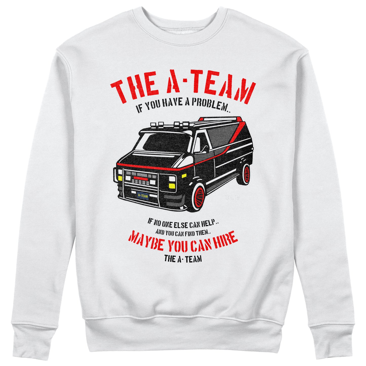 CUC Felpa Gircollo - Iconic Cars - Furgone A team- Unisex #chooseurcolor - CUC chooseurcolor