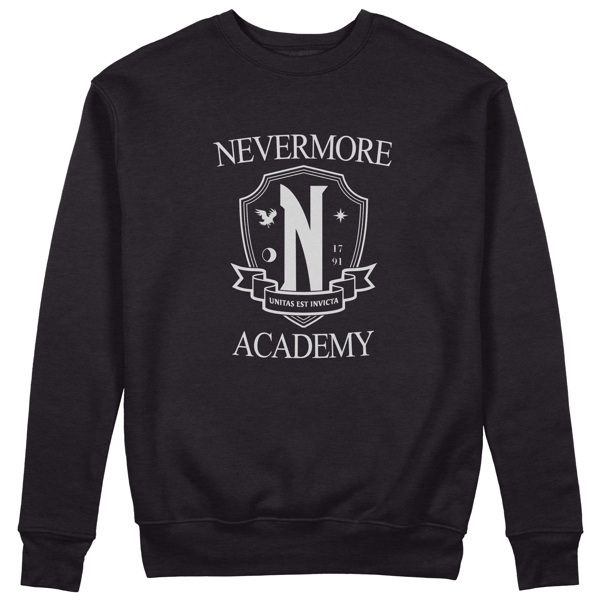 CUC Felpa Girocollo - NEVERMORE ACADEMY- Mercoledì - ADDAMS  Unisex #chooseurcolor - CUC chooseurcolor