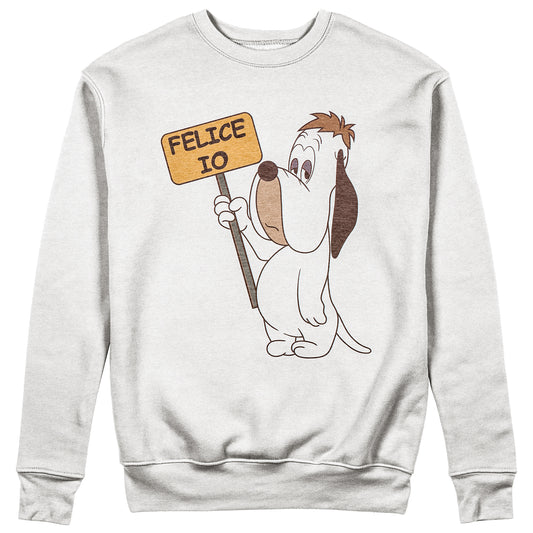 CUC Felpa Girocollo - DROOPY - Felice Io - Vintage - Cartoon Unisex #chooseurcolor - CUC chooseurcolor