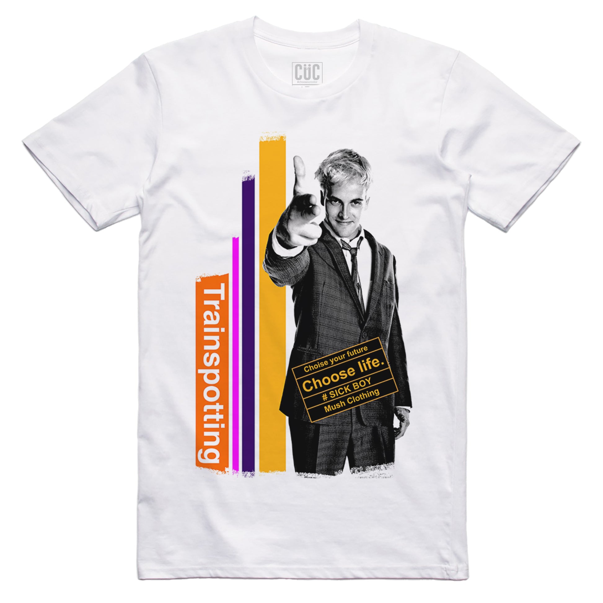 CUC T-Shirt Trainspotting - Maglia Sick Boy - Choose life - Welsh Fincher #chooseurcolor - CUC chooseurcolor