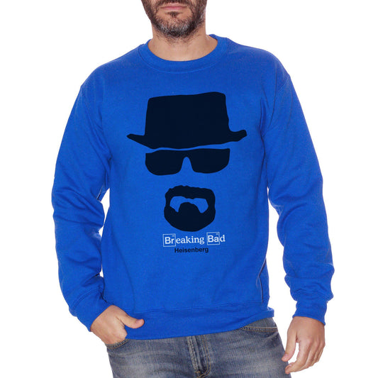 Royal Blue Felpa Girocollo Heisenberg Breaking Bad Choose ur color - FILM CucShop