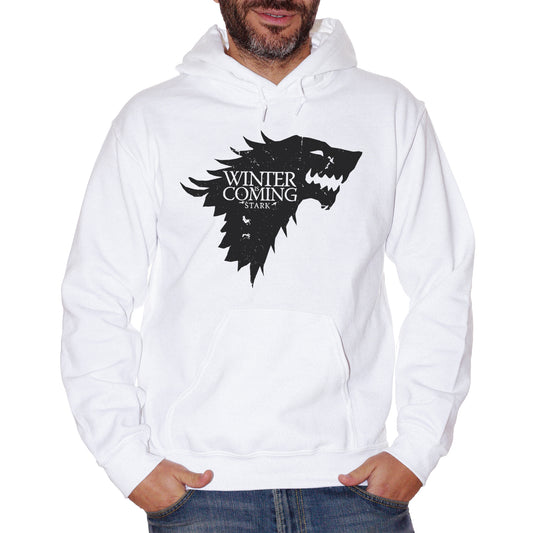 Felpa cappuccio CUC - Winter Is Coming Stark Game - FILM Choose ur color - CUC chooseurcolor