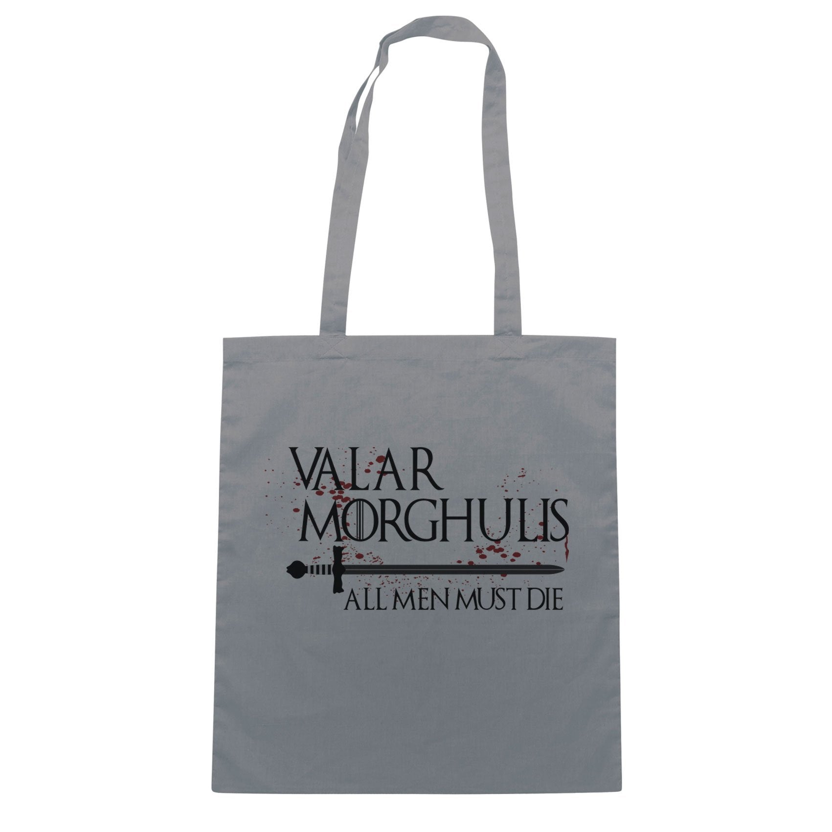 Slate Gray Borsa Valar Morghulis Game Of Thrones - Grigio - FILM Choose ur color CucShop