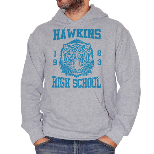 Cadet Blue Felpa Hawkins High Shool Stranger Things - FILM Choose ur color CucShop