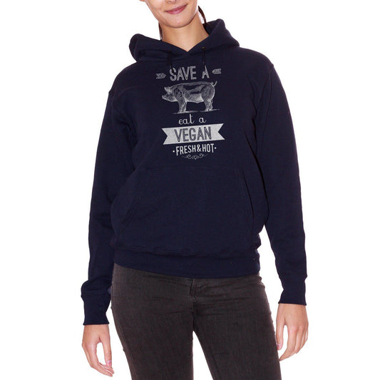 Black Felpa Eat A Vegan - SOCIAL Choose ur color CucShop