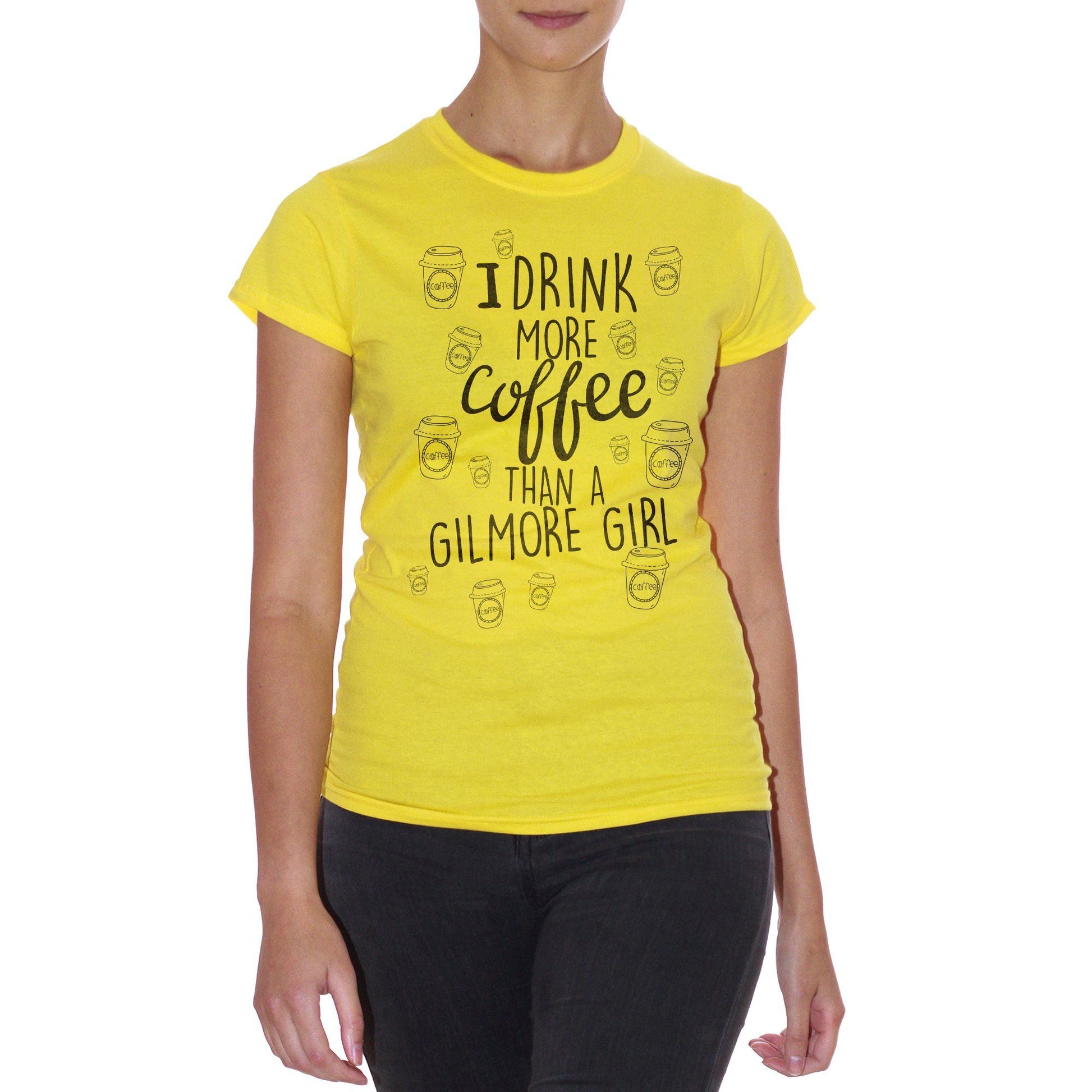 Goldenrod T-Shirt Bevo Più Caffè Di Una Gilmore Girl - FILM Choose ur color CucShop