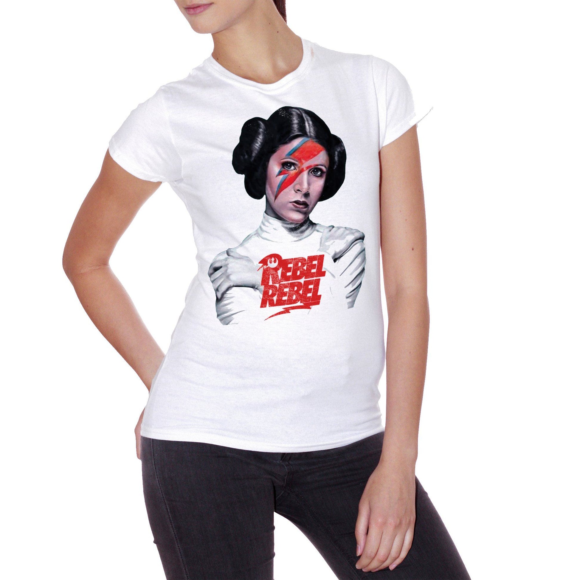 White Smoke T-Shirt Rebel Rebel Leila-David Bowie - FILM Choose ur color CucShop