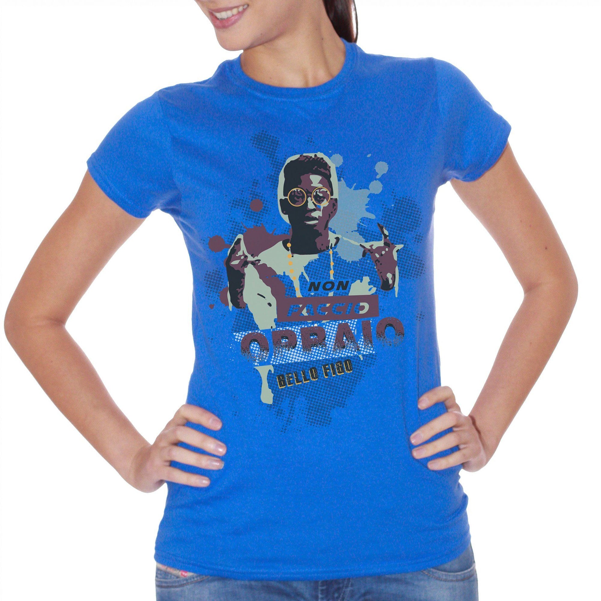 Royal Blue T-Shirt Bello Figo Non Faccio Opraio Non Pago Affitto - POLITICA Choose ur color CucShop