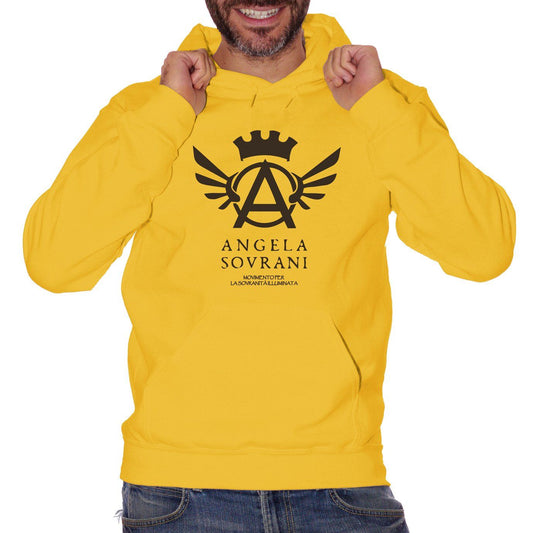 Goldenrod Felpa Piero Alberto Angela Sovrani Illuminati - POLITICA Choose ur color CucShop
