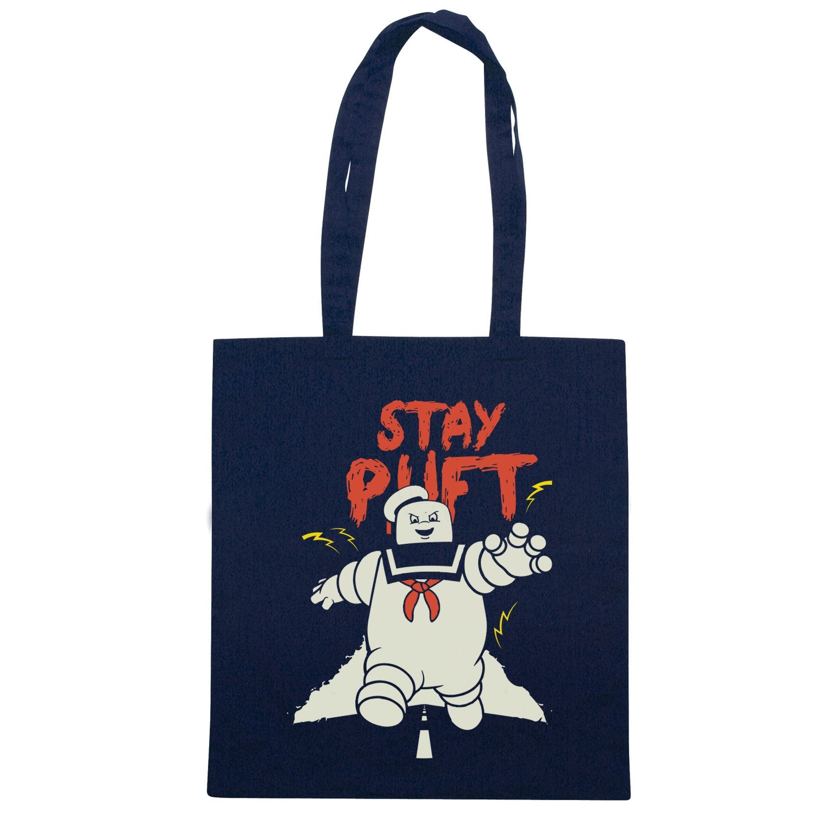 Midnight Blue Borsa Stay Puft - Marshmallow Man Ghostbusters - Blu navy - FILM Choose ur color CucShop