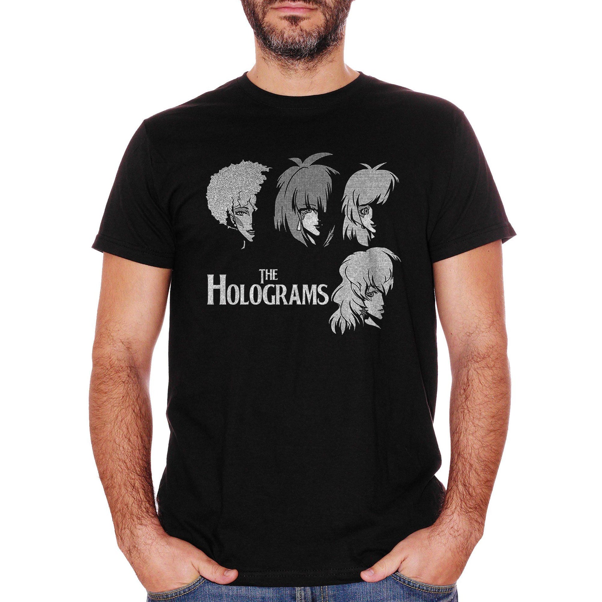 White T-Shirt Le Holograms - Jem And The Holograms Cartoon - CARTOON Choose ur color CucShop