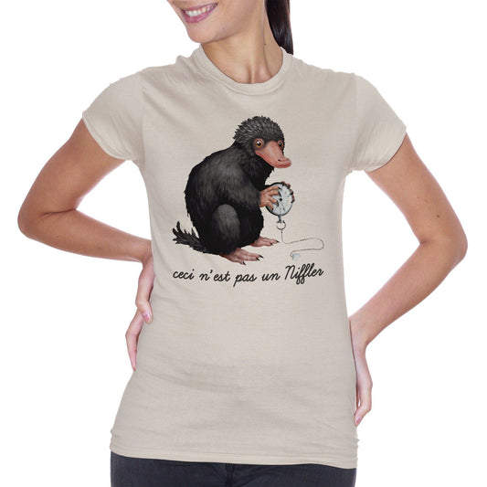 Gray T-Shirt Animali Fantastici-Niffler Magritte - FILM Choose ur color CucShop