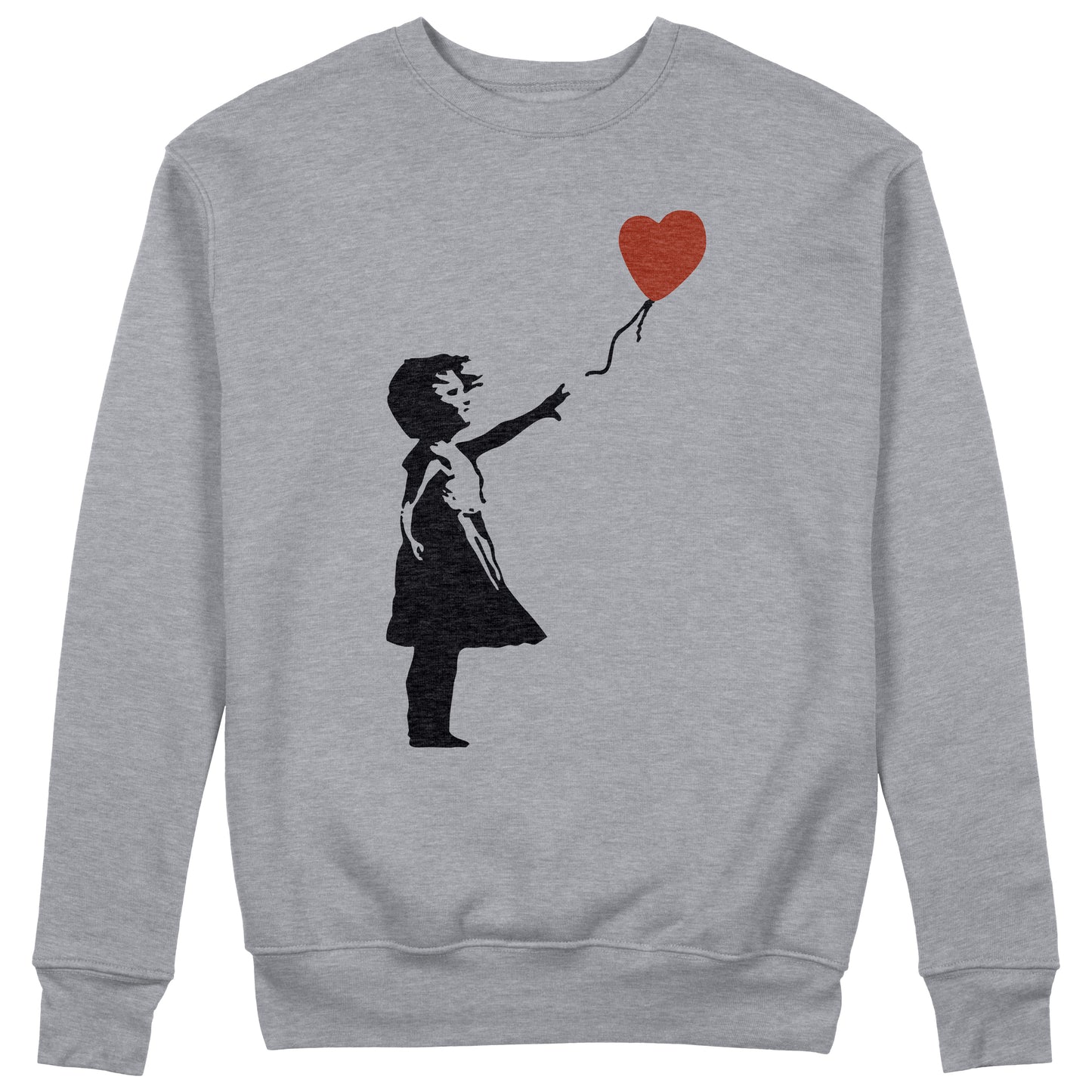 CUC Felpa Gircollo - Banksy Ragazza palloncino cuore - Unisex #chooseurcolor - CUC chooseurcolor