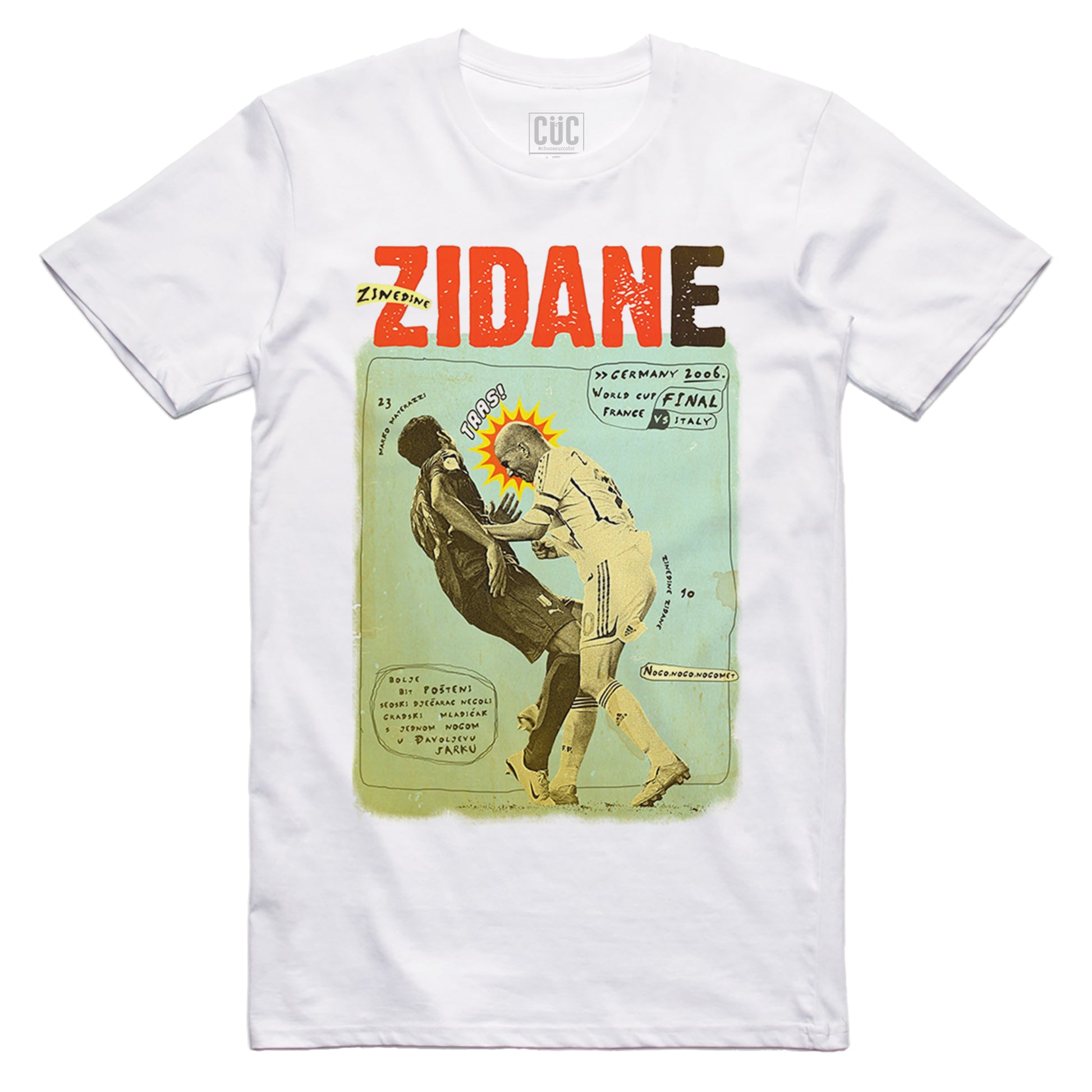 T Shirt Zidane Materazzi - Germania 2006 - Italia Campione del mondo - Icon France - SPORT - #ChooseurColor - CUC chooseurcolor