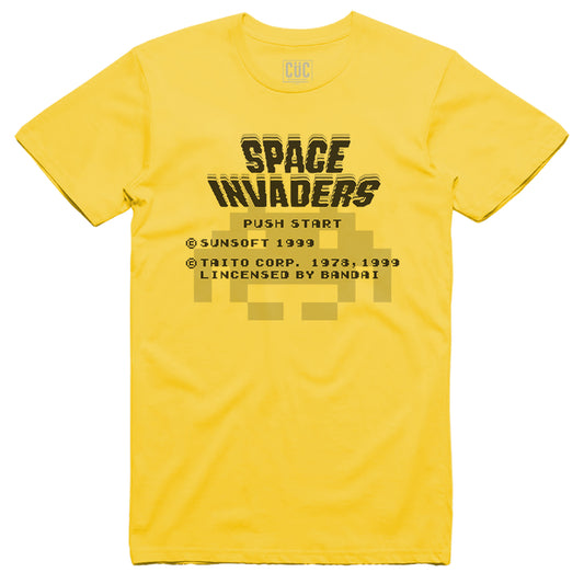 T-Shirt Space Invaders - Inizia il gioco - giochi anni 80 90 #chooseurcolor - CUC chooseurcolor