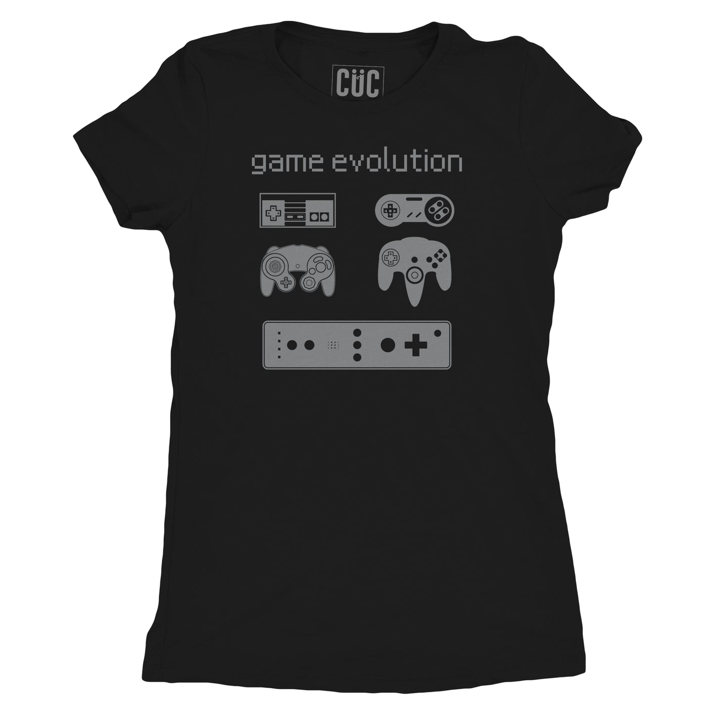 T-Shirt Game Evolution Nintendo maglia della storia dei joypad - nerd #chooseurcolor - CUC chooseurcolor