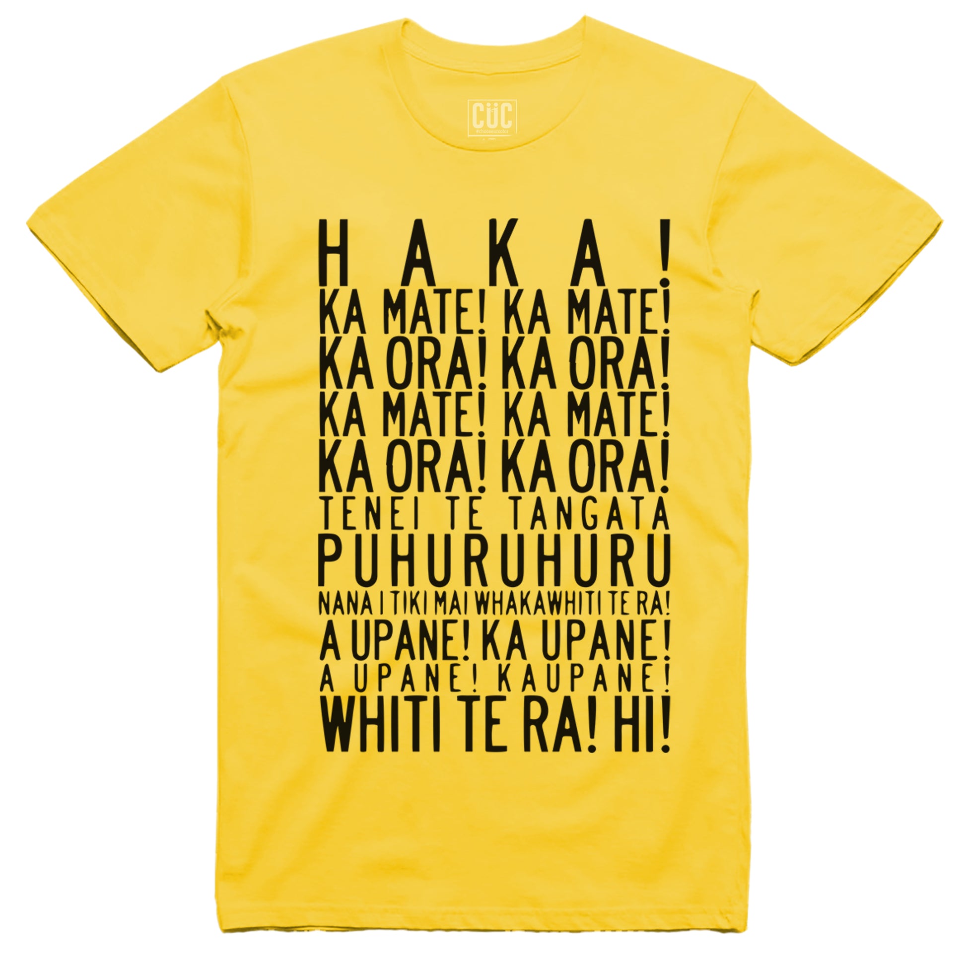 T-Shirt Haka Testo Rugby Nuova Zelanda  #chooseurcolor - CUC chooseurcolor