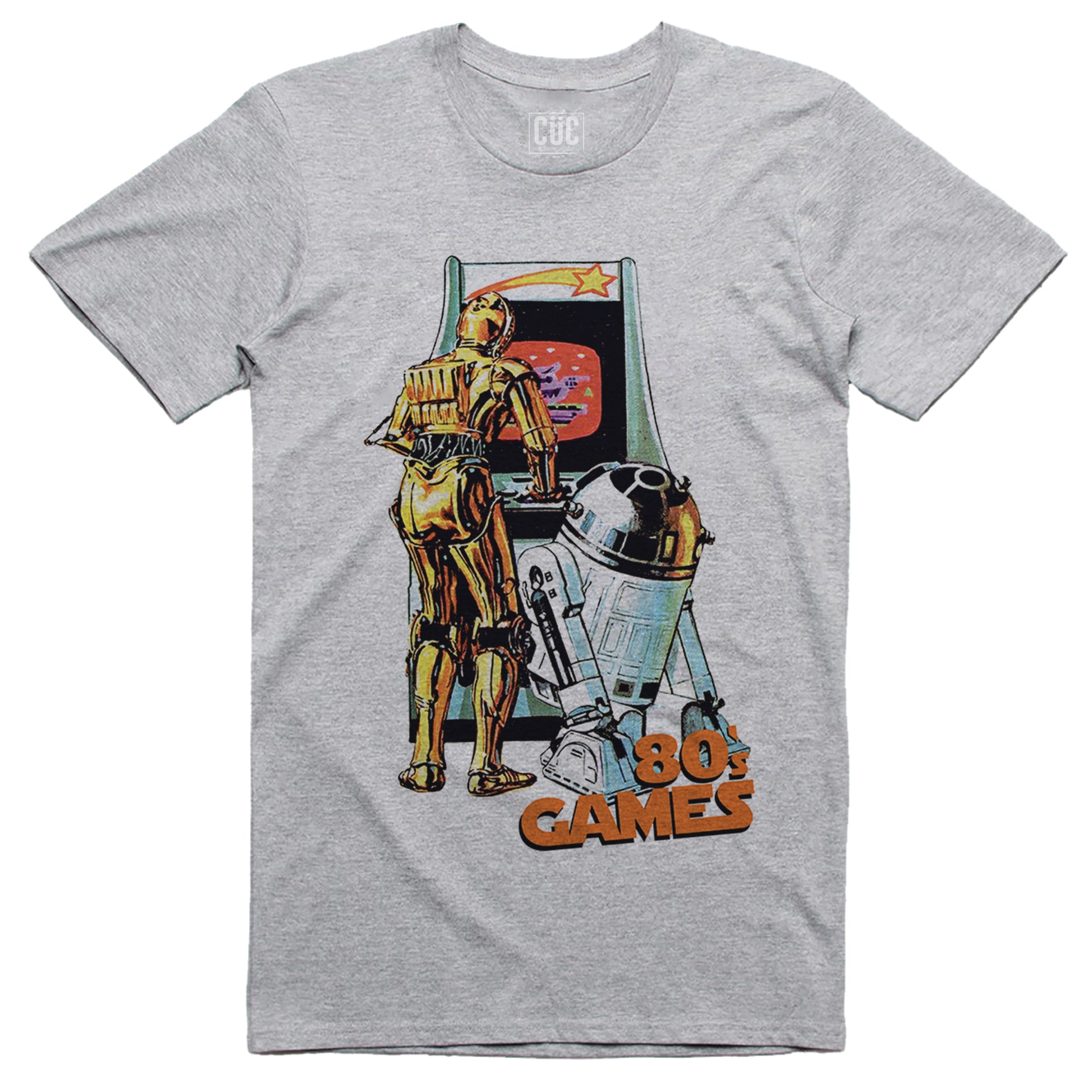 CUC T-Shirt Retro Game C3P0 r2d2 film cult - #chooseurcolor - CUC chooseurcolor