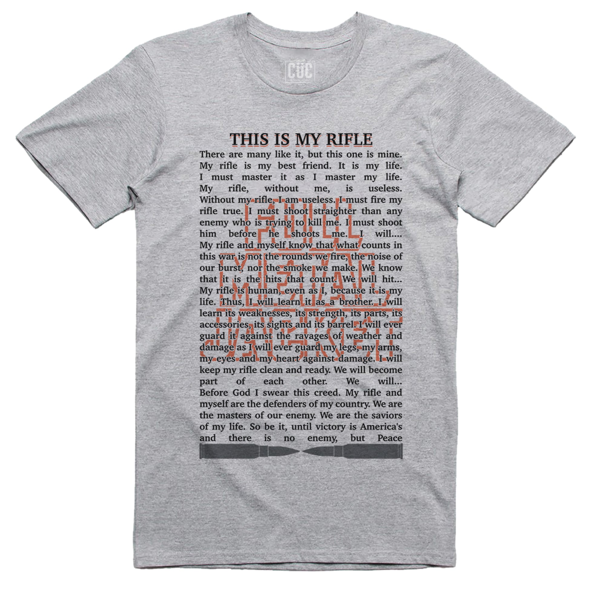 CUC T-Shirt Rifle prayer - Full metal jacket film cult - #chooseurcolor - CUC chooseurcolor