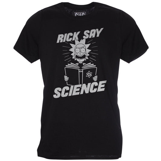 Black T-Shirt Rick & Morty - Rick say Science - Choose ur Color CucShop