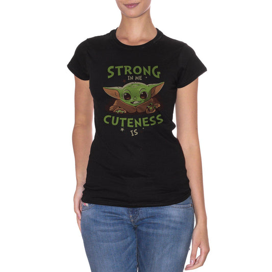 Black T-Shirt Baby Yoda - Strong in Me Cuteness is - Choose ur Color CucShop