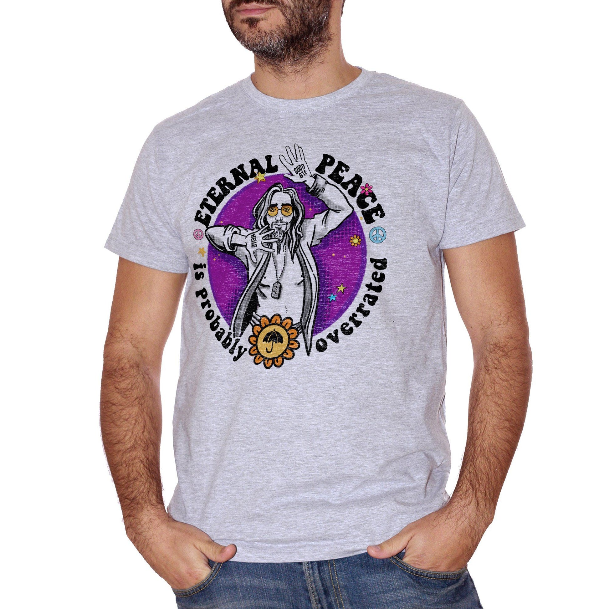 Gray T-Shirt Umbrella Academy Hippies Klaus Serie TV Netflix - Movie Choose ur color CucShop