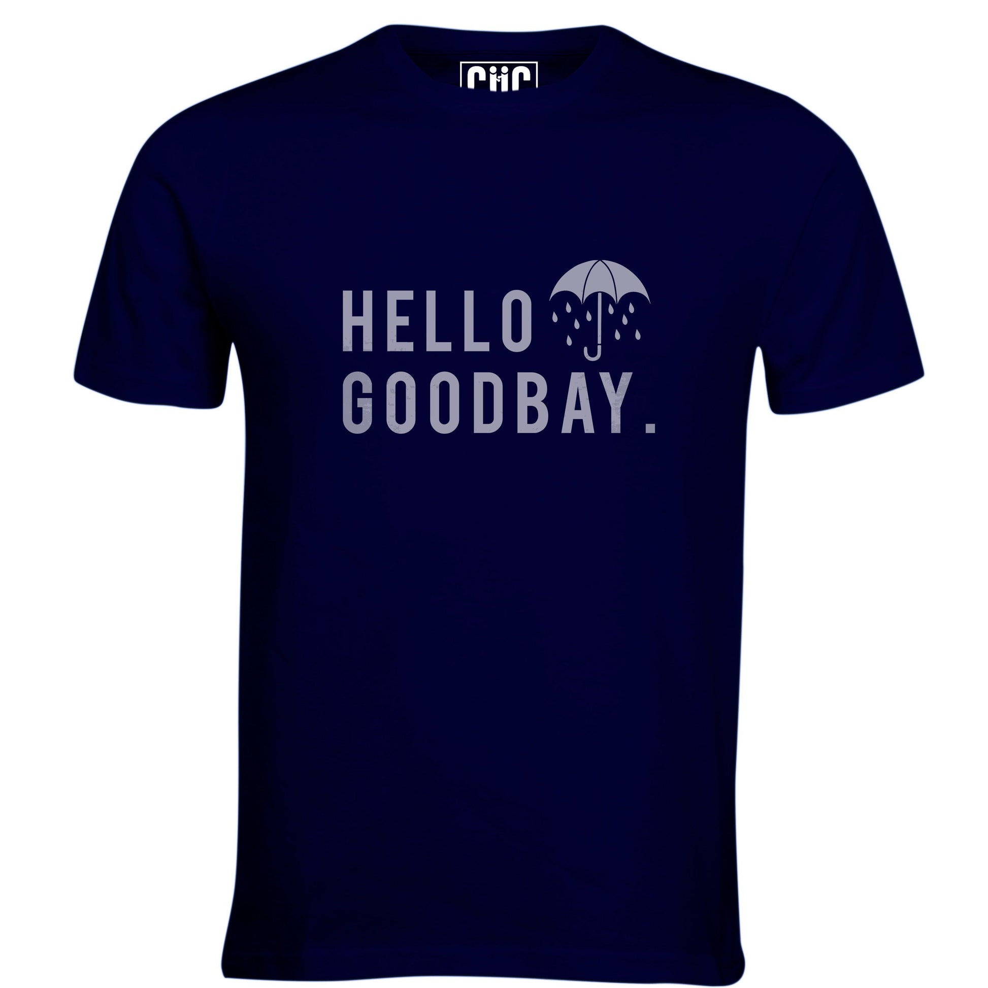 Black T-Shirt Umbrella Academy Hello Goodbay Culto Di Claus - Serie TV Netflix - Movie Choose ur color CucShop