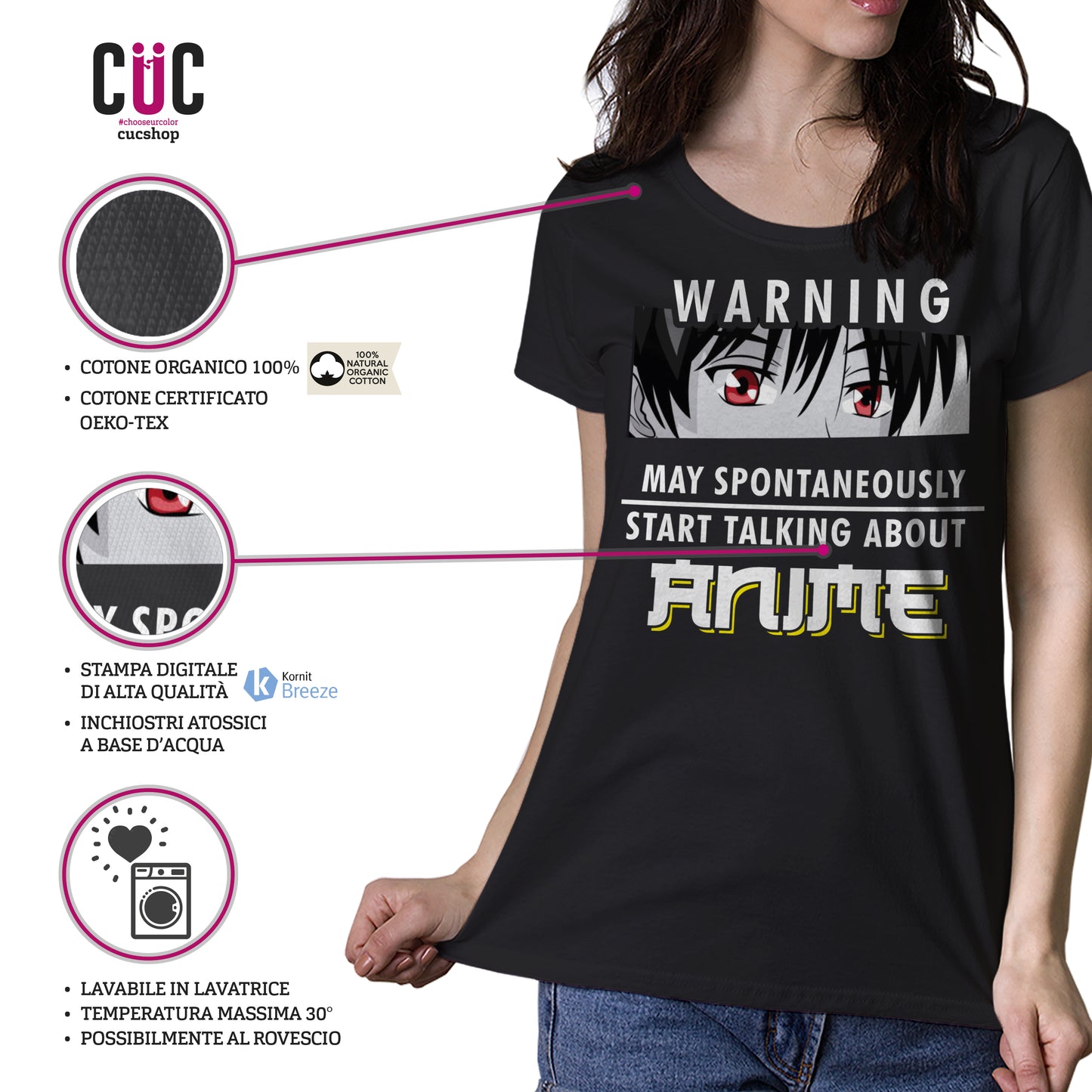 T-Shirt Anime lovers - fumetti cultura Giapponese - #chooseurcolor - CUC chooseurcolor