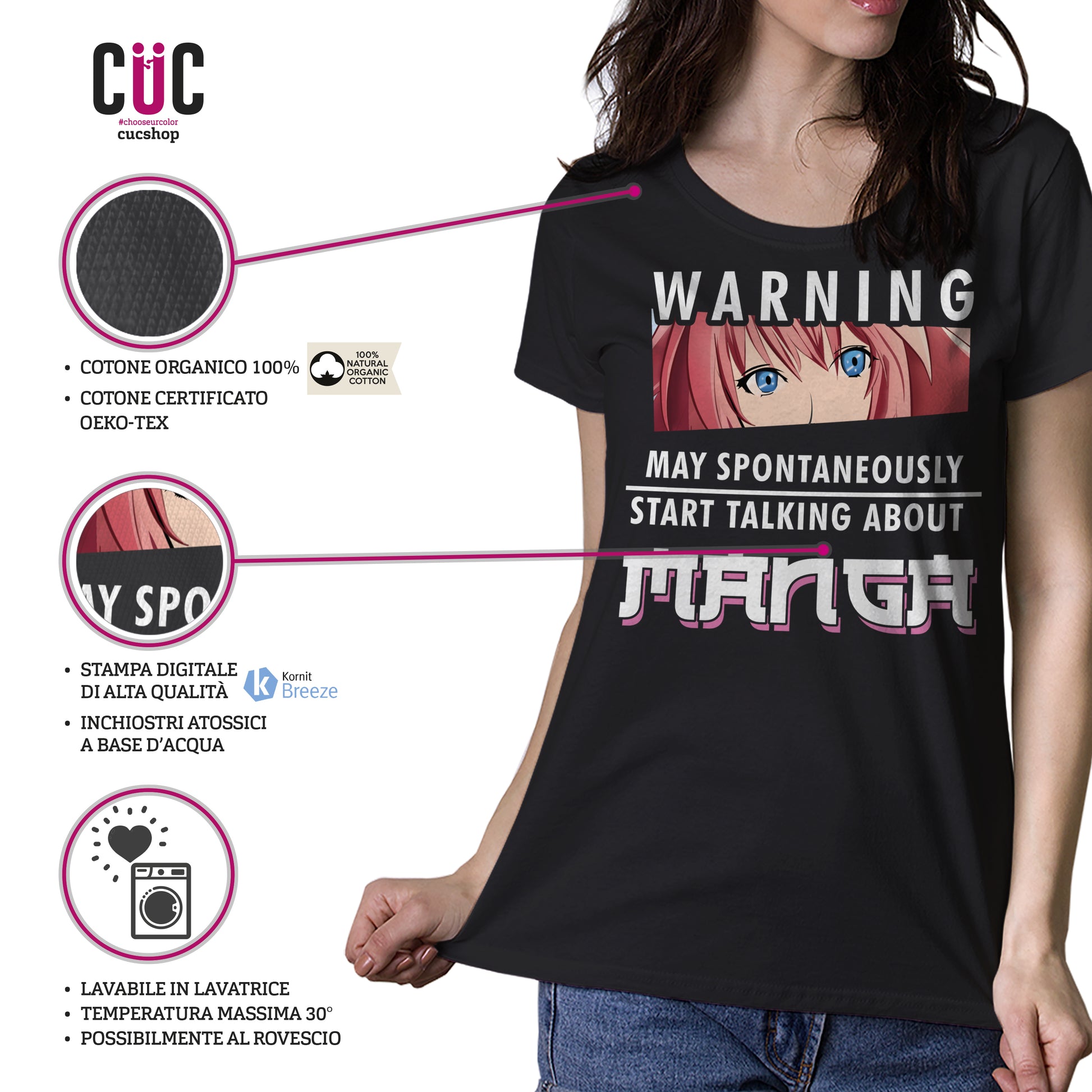 T-Shirt Manga lovers - fumetti cultura Giapponese - #chooseurcolor - CUC chooseurcolor