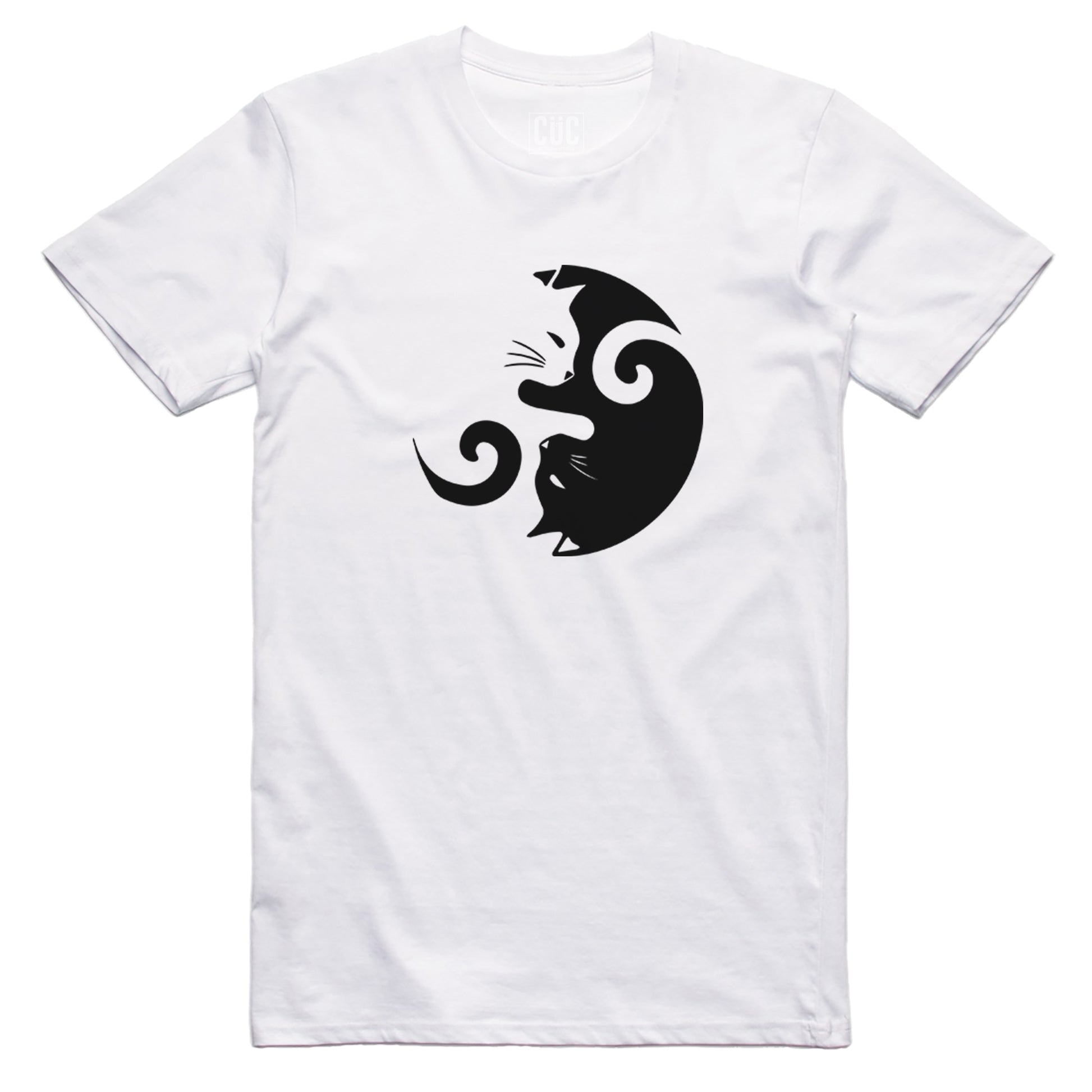 CUC T-Shirt Cat Tao - Amanti dei Gatti - Yin Yang  #chooseurcolor - CUC chooseurcolor