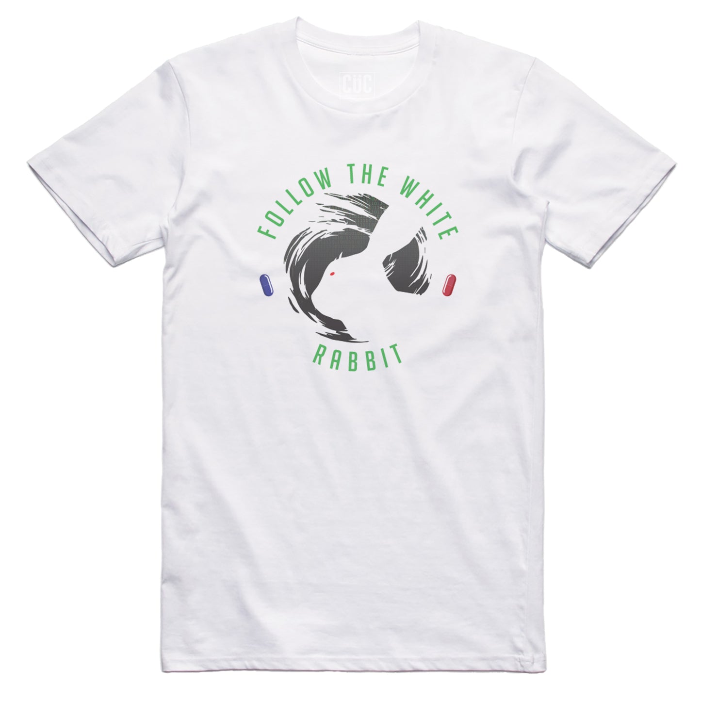 CUC T-Shirt Follow the white rabbit - Matrix movie #chooseurcolor - CUC chooseurcolor