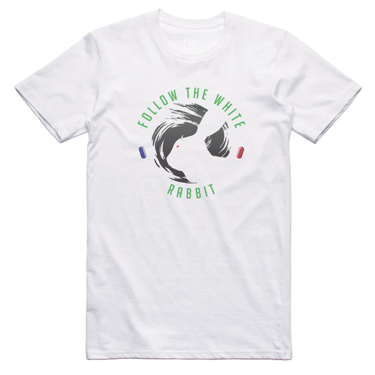 CUC T-Shirt Follow the white rabbit - Matrix movie #chooseurcolor - CUC chooseurcolor