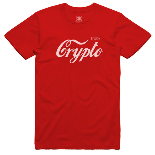 CUC T-Shirt Enjoy Crypto - Maglia bitcoin criptovalute - nft #chooseurcolor - CUC chooseurcolor