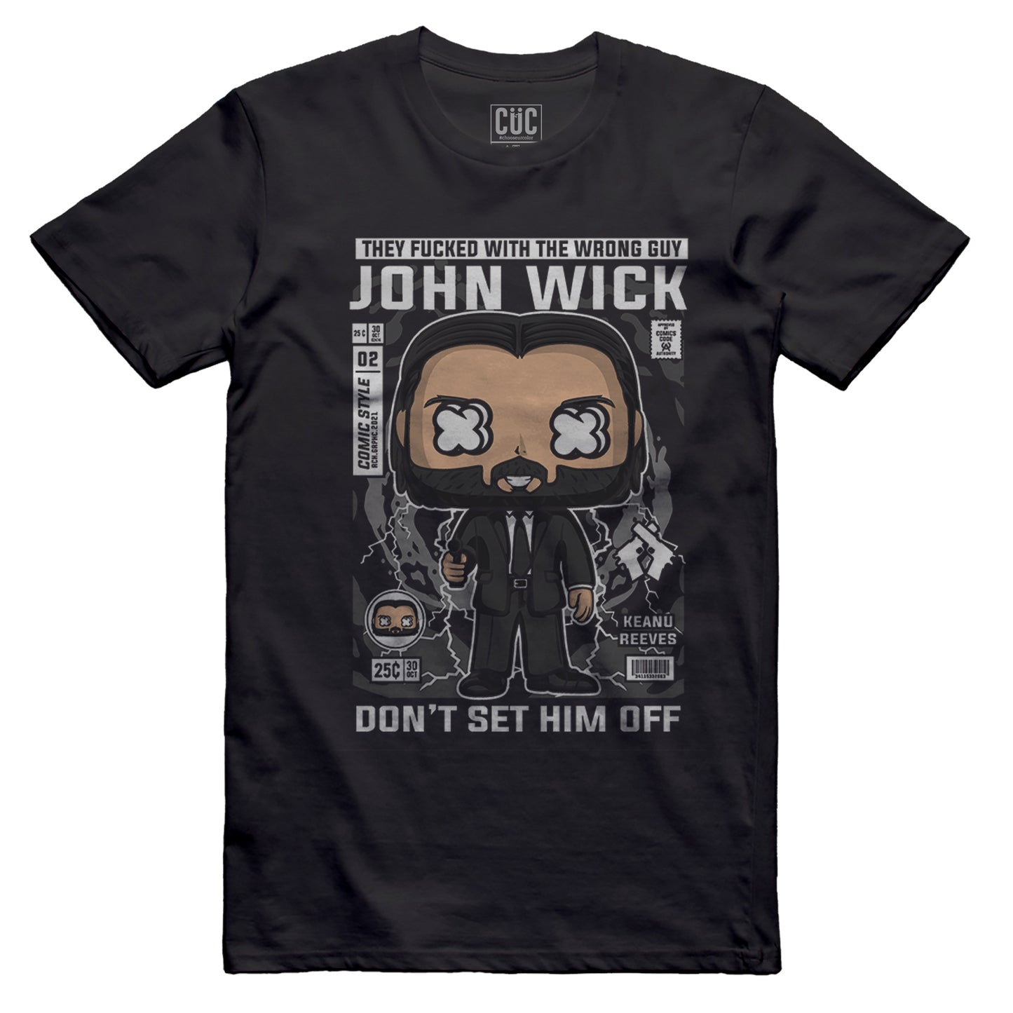 CUC T-Shirt Movie Pop Style - Baba Yaga John - #chooseurcolor - CUC chooseurcolor