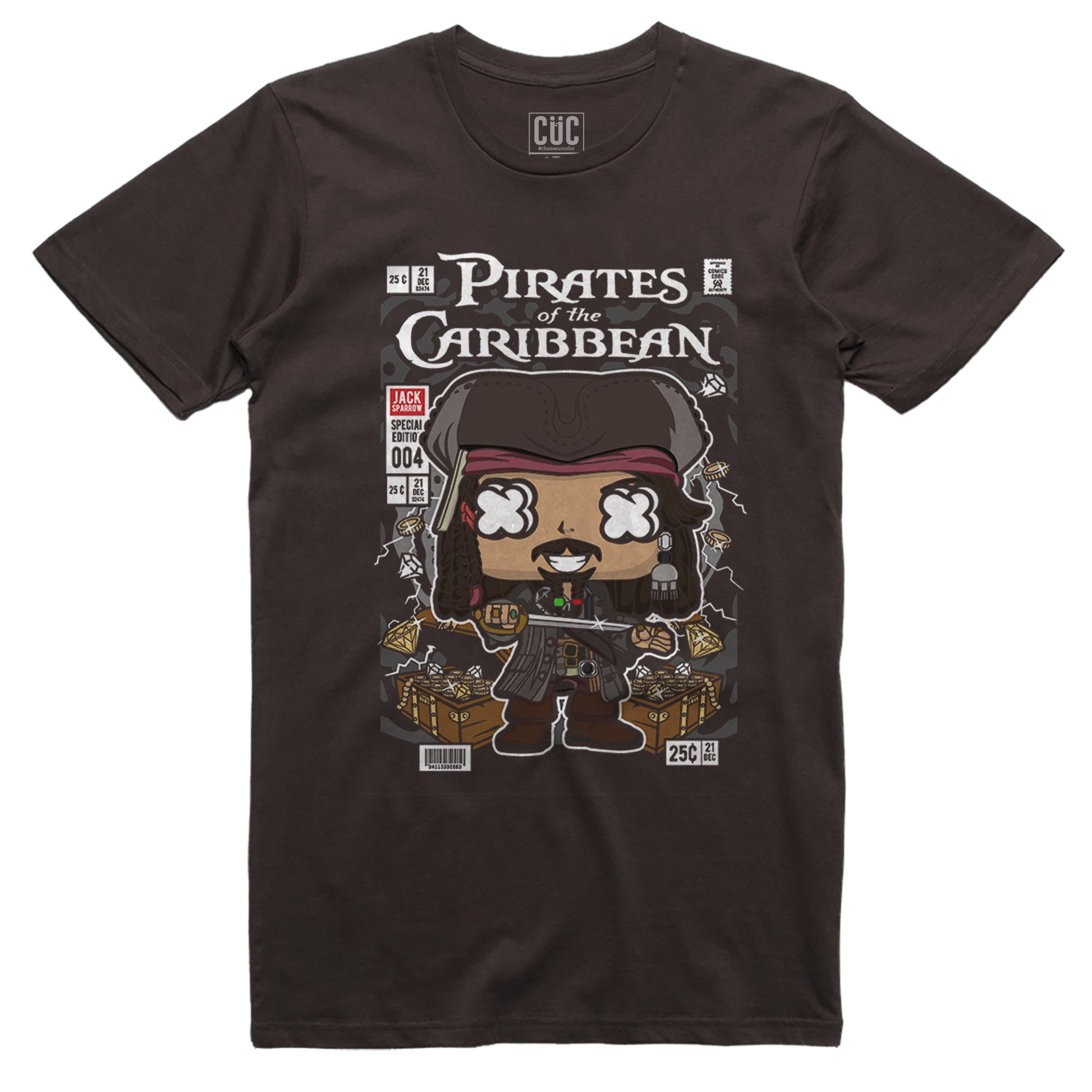 ì CUC T-Shirt Movie Pop Style - Jack Sparrow - #chooseurcolor - CUC chooseurcolor