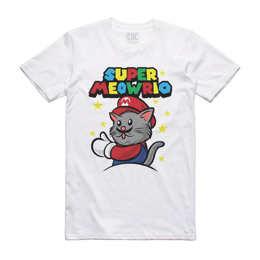 CUC T-Shirt Super Meowario- Cat lovers - #chooseurcolor - CUC chooseurcolor