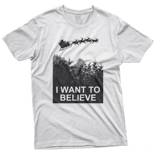 CUC T-Shirt I want to belive Santa Xmas Natale - #chooseurcolor - CUC chooseurcolor